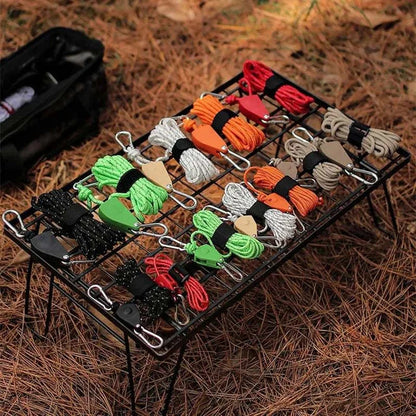 Justerbare taljekroge til camping