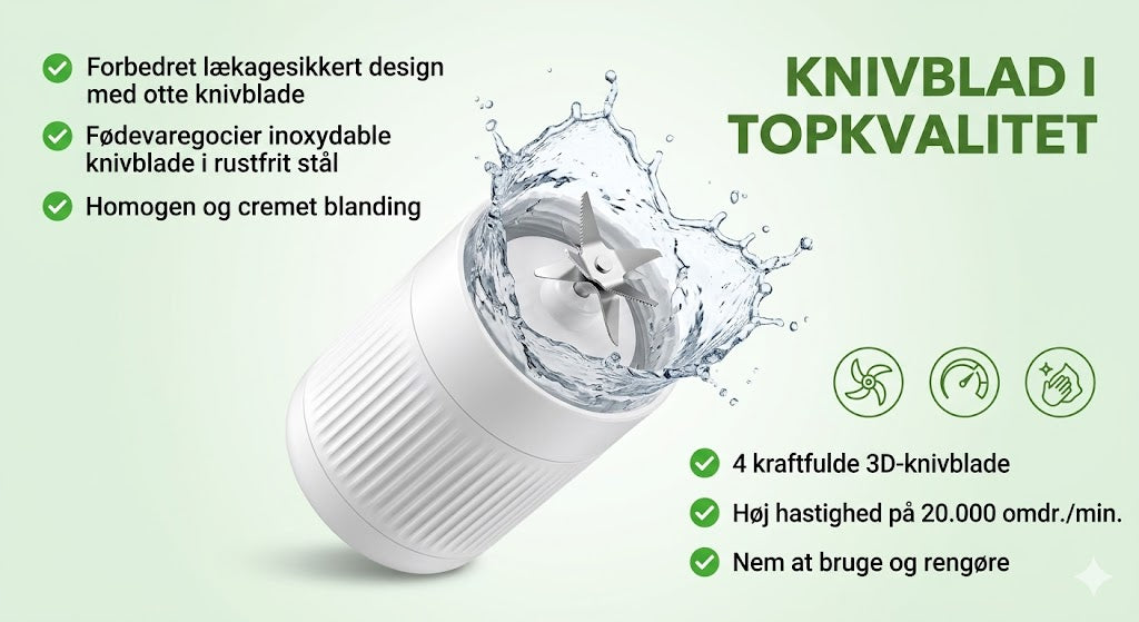 📢 40% RABAT!!! ⚡ Bestsælgende bærbar juicer / Mini-blender