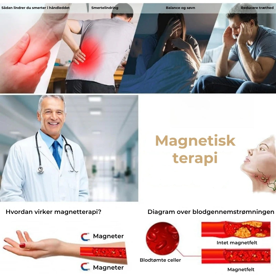 Wellness-ring i kobber – magnetisk og justerbar