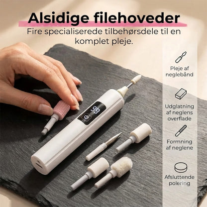 Elektrisk neglefil med digital hastighedsindstilling