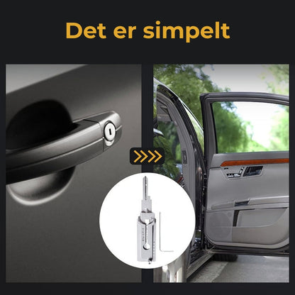 Lockpick-sæt i rustfrit stål