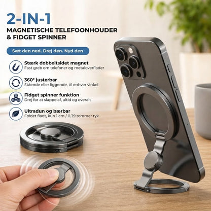 Magnetisk telefonholder og fidget spinner