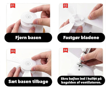 CAMPBREEZE | Genopladelig lampe med ventilator
