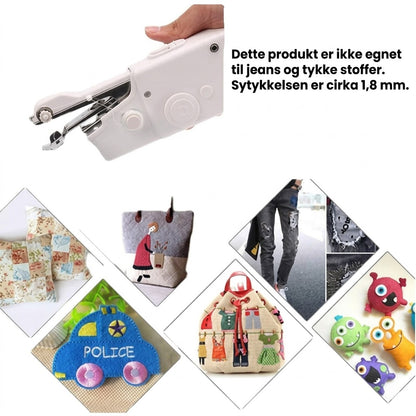 Mini håndholdt symaskinesæt – ledningsfri, bærbar og klar til at sy