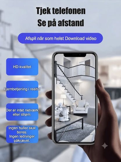 Mini 1080P HD Wifi Kamera | Optager både billede og lyd!