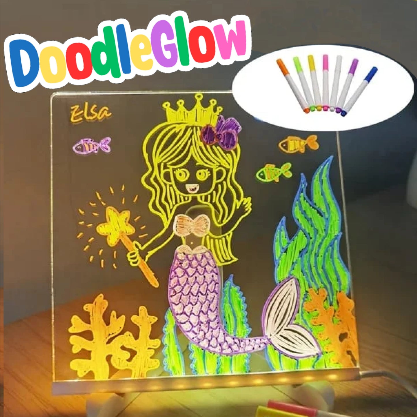 Doodleglow™️ LED-Tegnebræt
