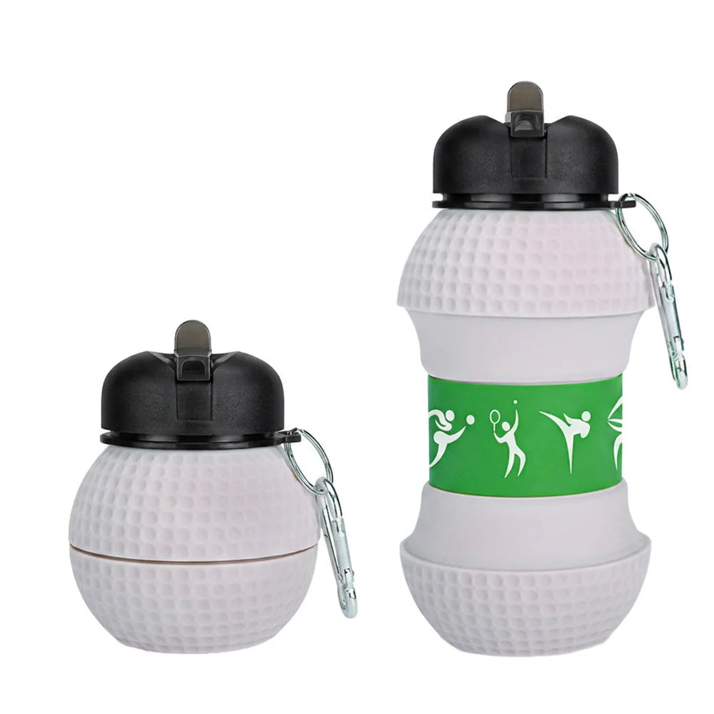 FlexBall™ | Sammenklappelig silikone-vandflaske til sport (sportsbold-design)
