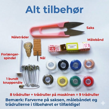 Mini håndholdt symaskinesæt – ledningsfri, bærbar og klar til at sy