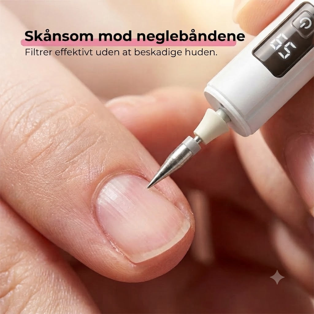 Elektrisk neglefil med digital hastighedsindstilling