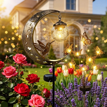 GlowCharm – Soldrevet LED-sommerfugl til haven