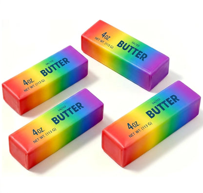 Butter Stick Squishy 4-Pak: Vælg Mellem Fire Farver