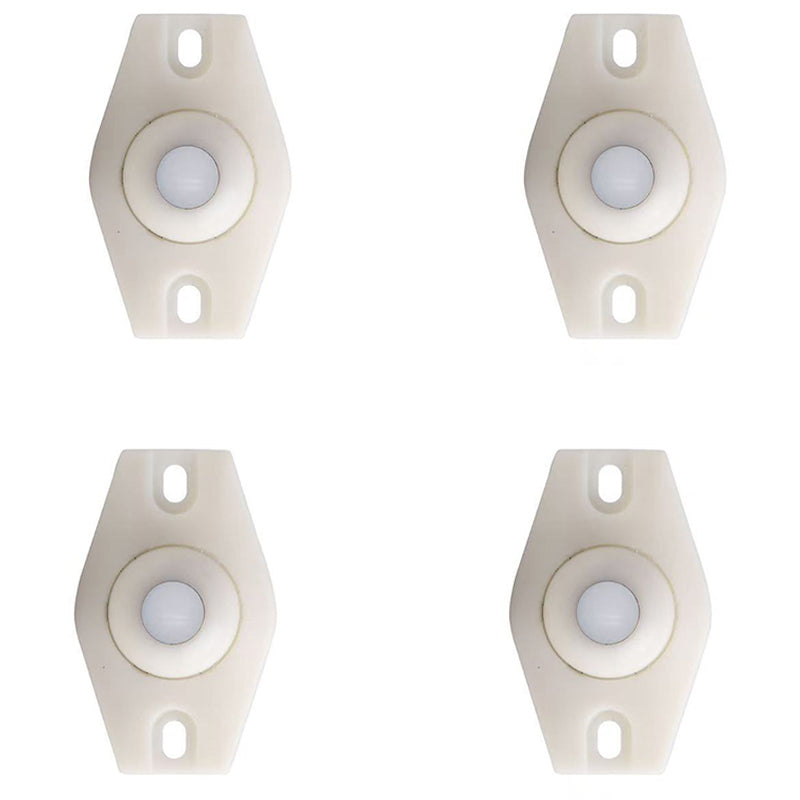 Selvklæbende hjul med 360° rotation, 4 stk.